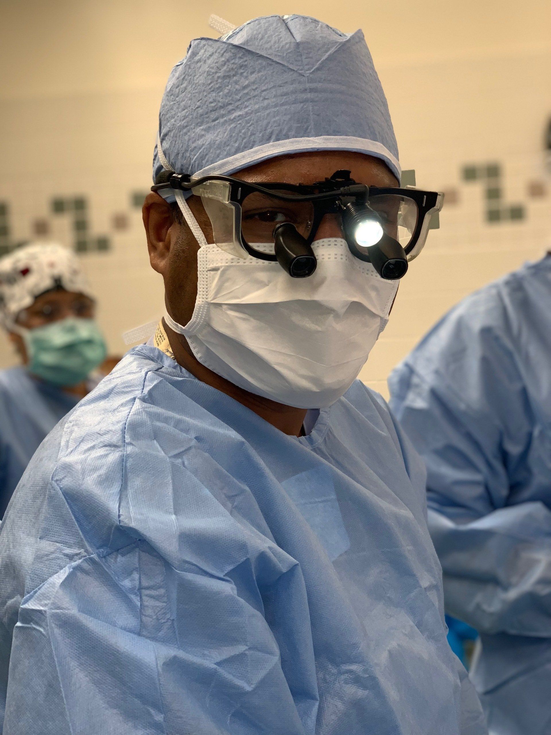 Dr. Sunishka Wimalawansa in the operating room