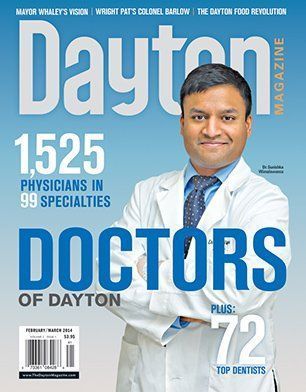 cover of Dayton Magazine Top Docs issue 2021 featuring Dr. Wimalawansa