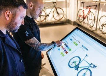 touch screen display in retail