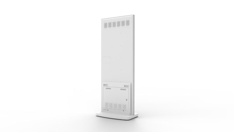 A white totem sign is sitting on a white surface.