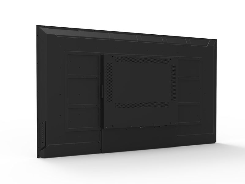 The back of a flat screen tv is shown on a white background.