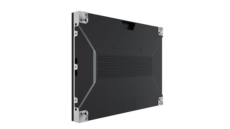 The back of a computer monitor is shown on a white background.