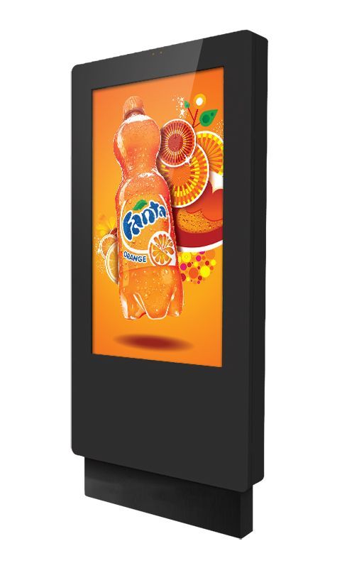 There is a bottle of fanta on the screen.