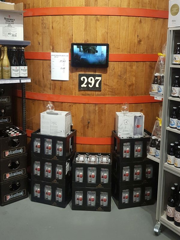 The number 297 is on the wall above the crates