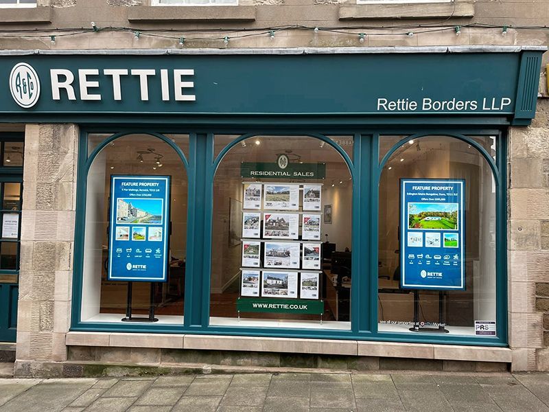 The front of a rettie borders llp real estate agency