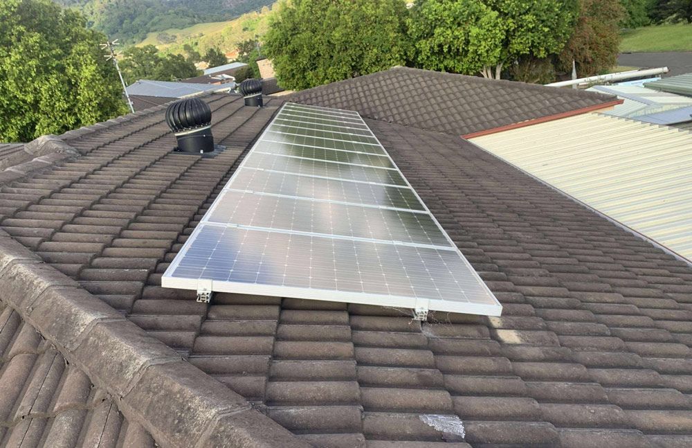 A Newly Installed Solar Panel In Wollongong