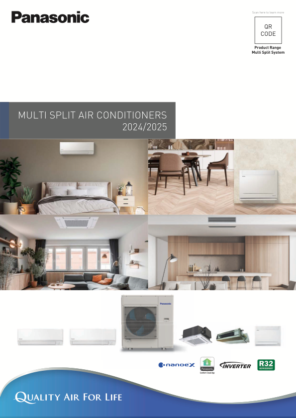 Panasonic 2022 R32 NX Premium Ducted Brochure Spreads — Rapidcool Air Conditioning & Electrical In Dapto, NSW