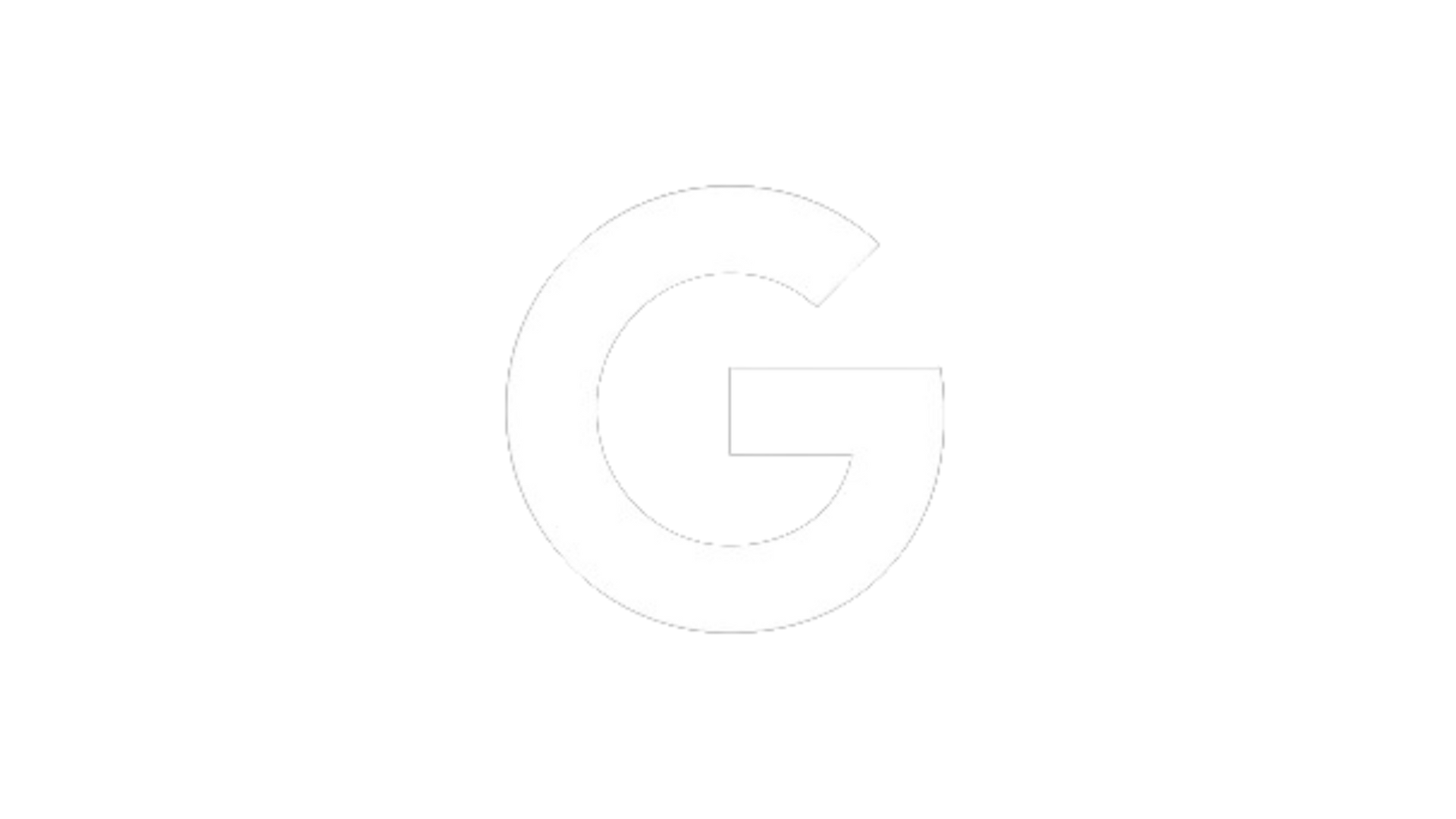 The letter g is drawn in a circle on a white background.