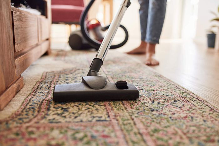 Vacuuming the Living Room — Cleburne, TX — Bertha's Maid Service