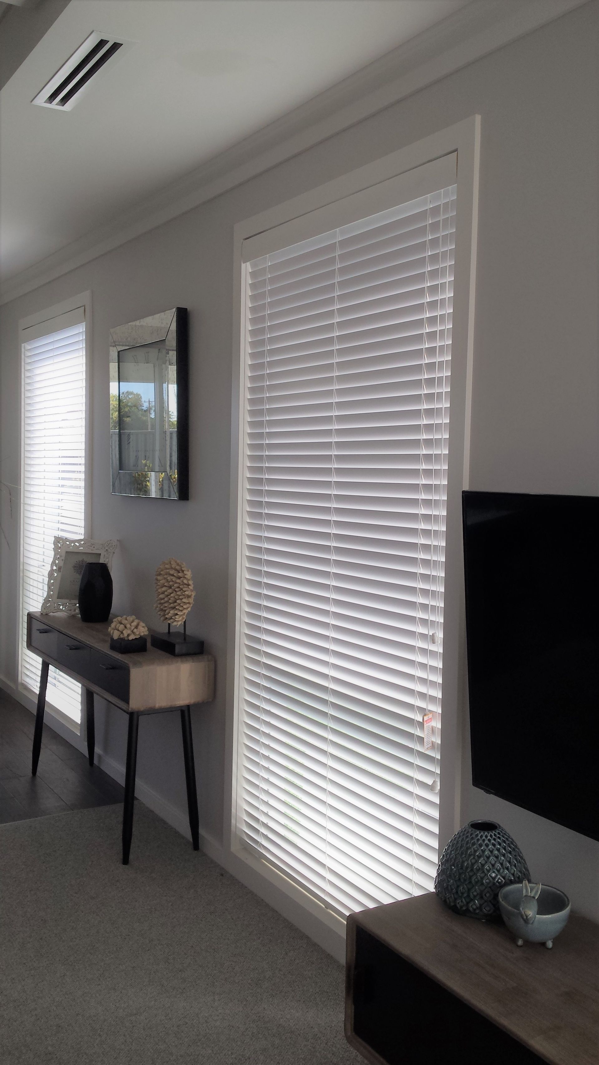 Aluminum Window Shutter Outdoor View — Ballarat Blinds & Curtains In Wendouree, VIC