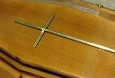 dettaglio croce di cassa funebre