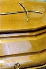 dettaglio coperchio di cassa funebre