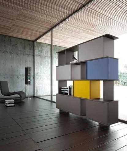 libreria dal design moderno