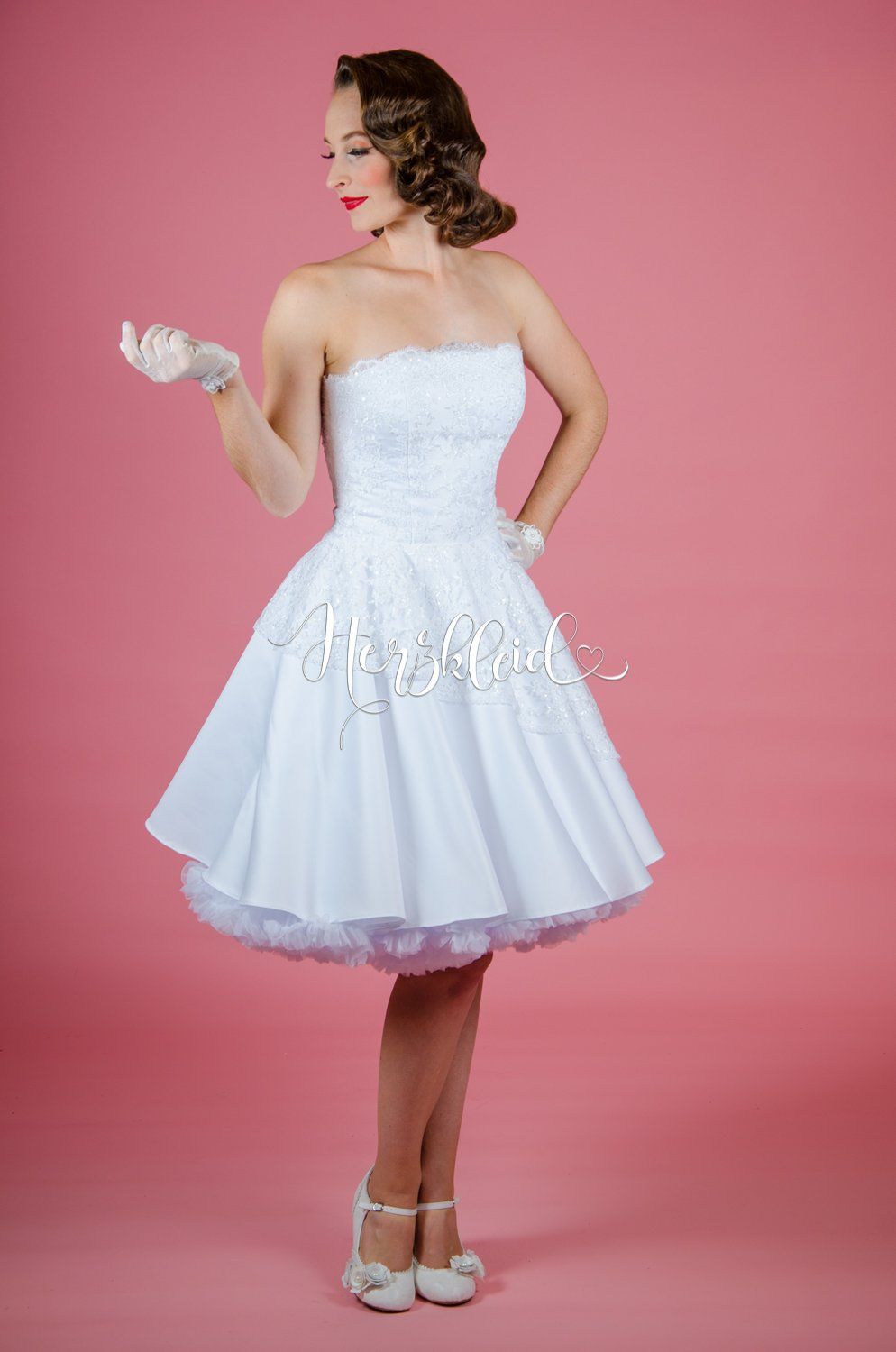 Brautkleid mit Spitze
