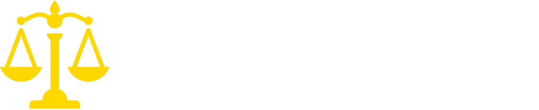 Golden scales of justice symbol.