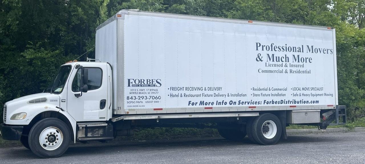 A truck that does residential moving in Myrtle Beach, SC