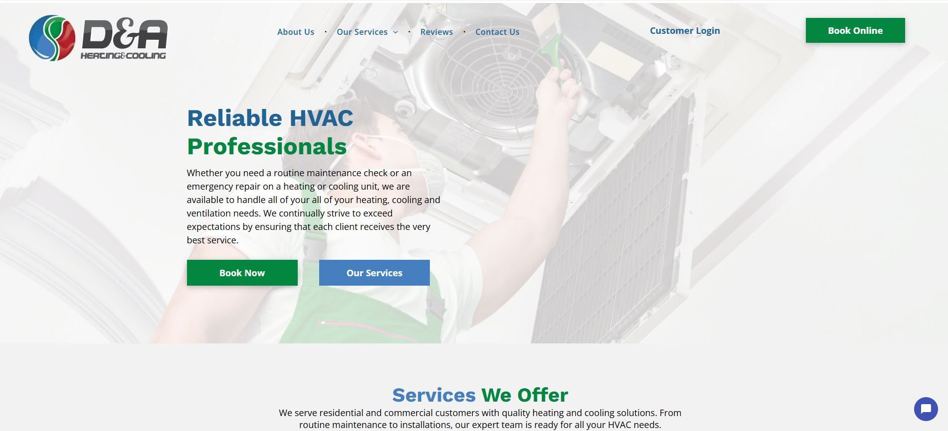 a and d heating and cooling