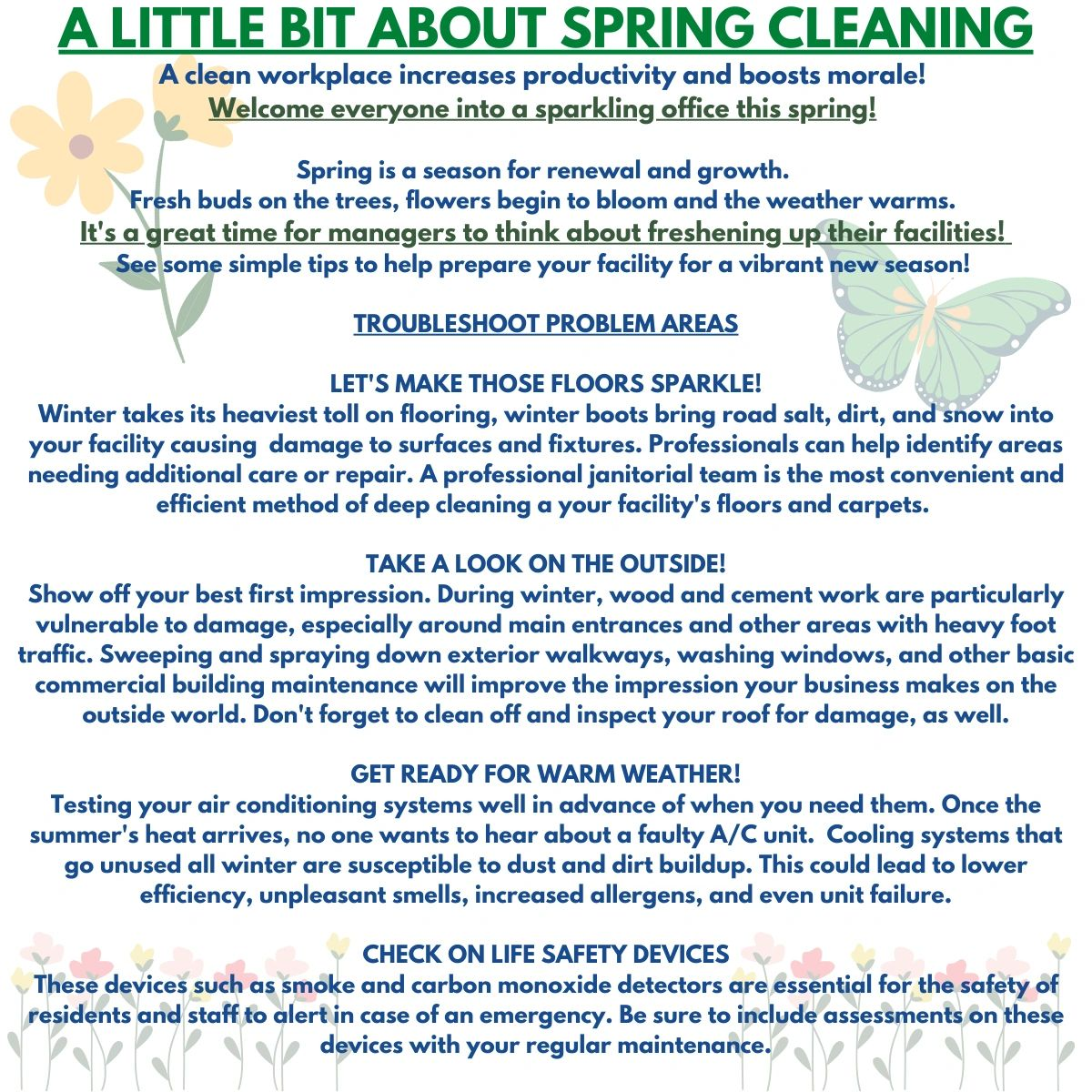 Spring Cleaning Newsletter — Elizabeth, NJ — Omega Maintenance Corp