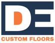 It is a logo for a company called custom floors.