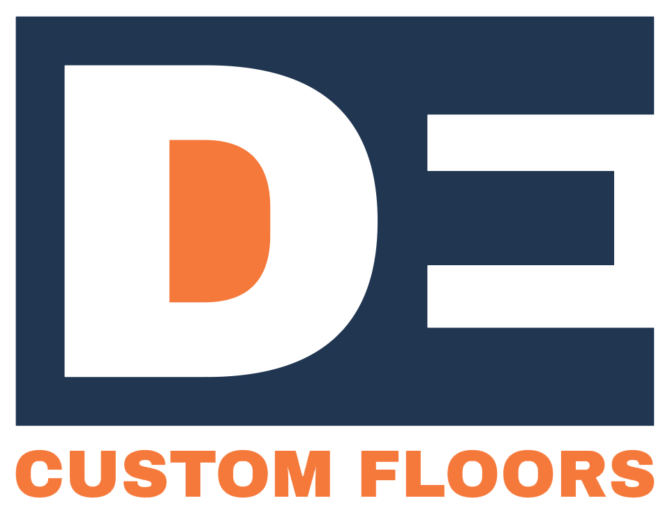 It is a logo for a company called custom floors.