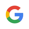 A google logo with a red , yellow , green and blue circle around the letter g.