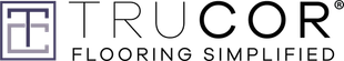 A trucor flooring simplified logo on a white background