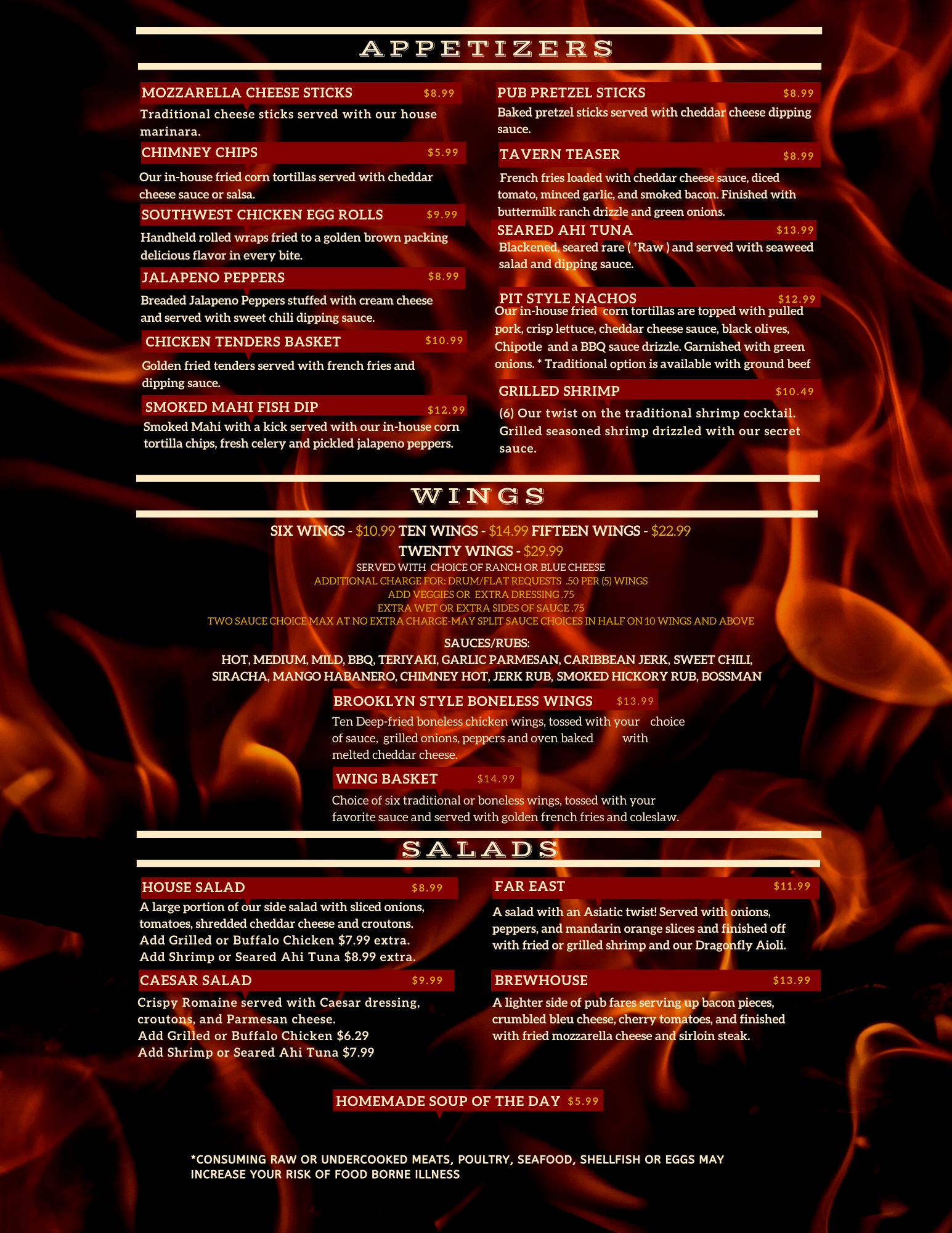 Menu l Palm Bay, FL l Copper Chimney Grill & Bar