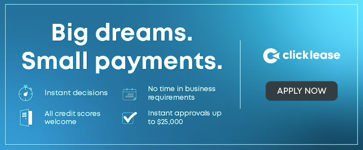 Advertisement for ClickLease: Offers 