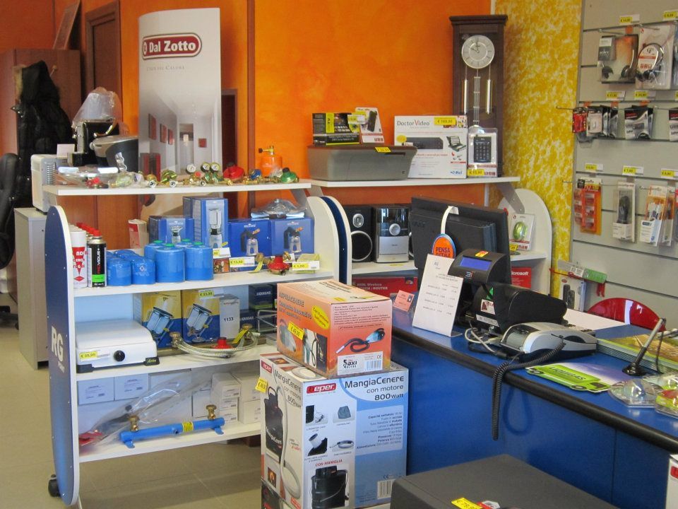 bancone del negozio di elettrodomestici