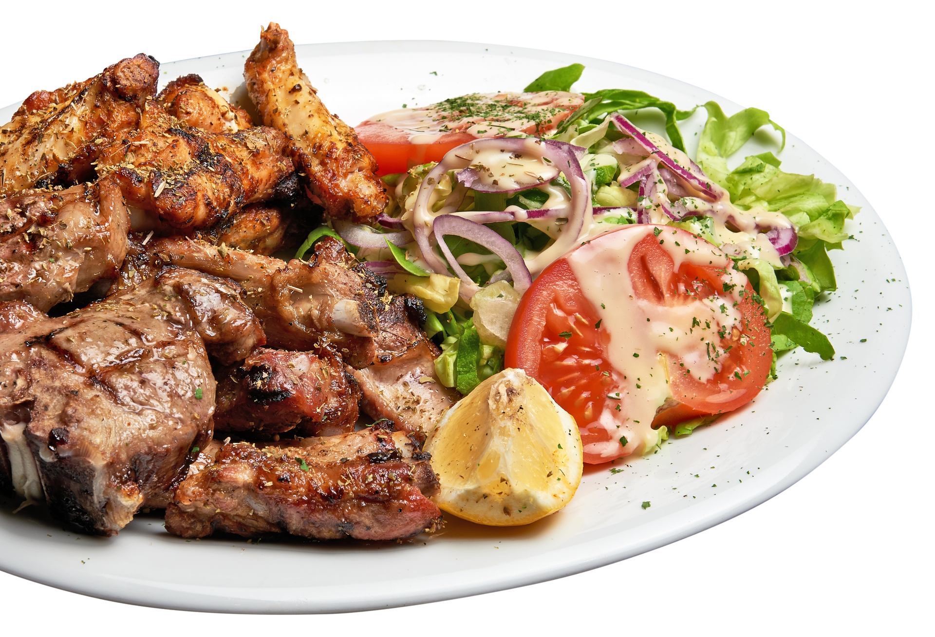 Steak on plate Steak on plate