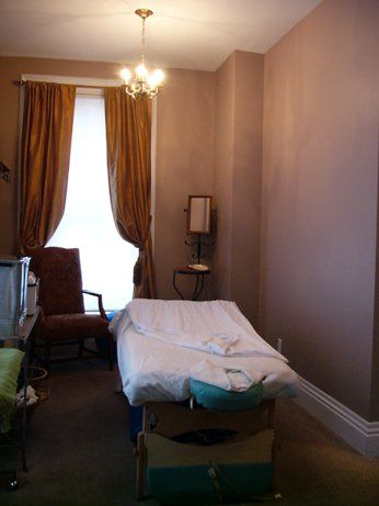 relaxing massage room