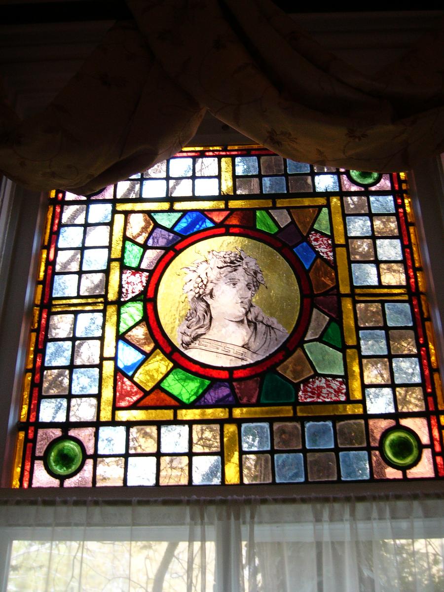 Delaware building stained glass portrait