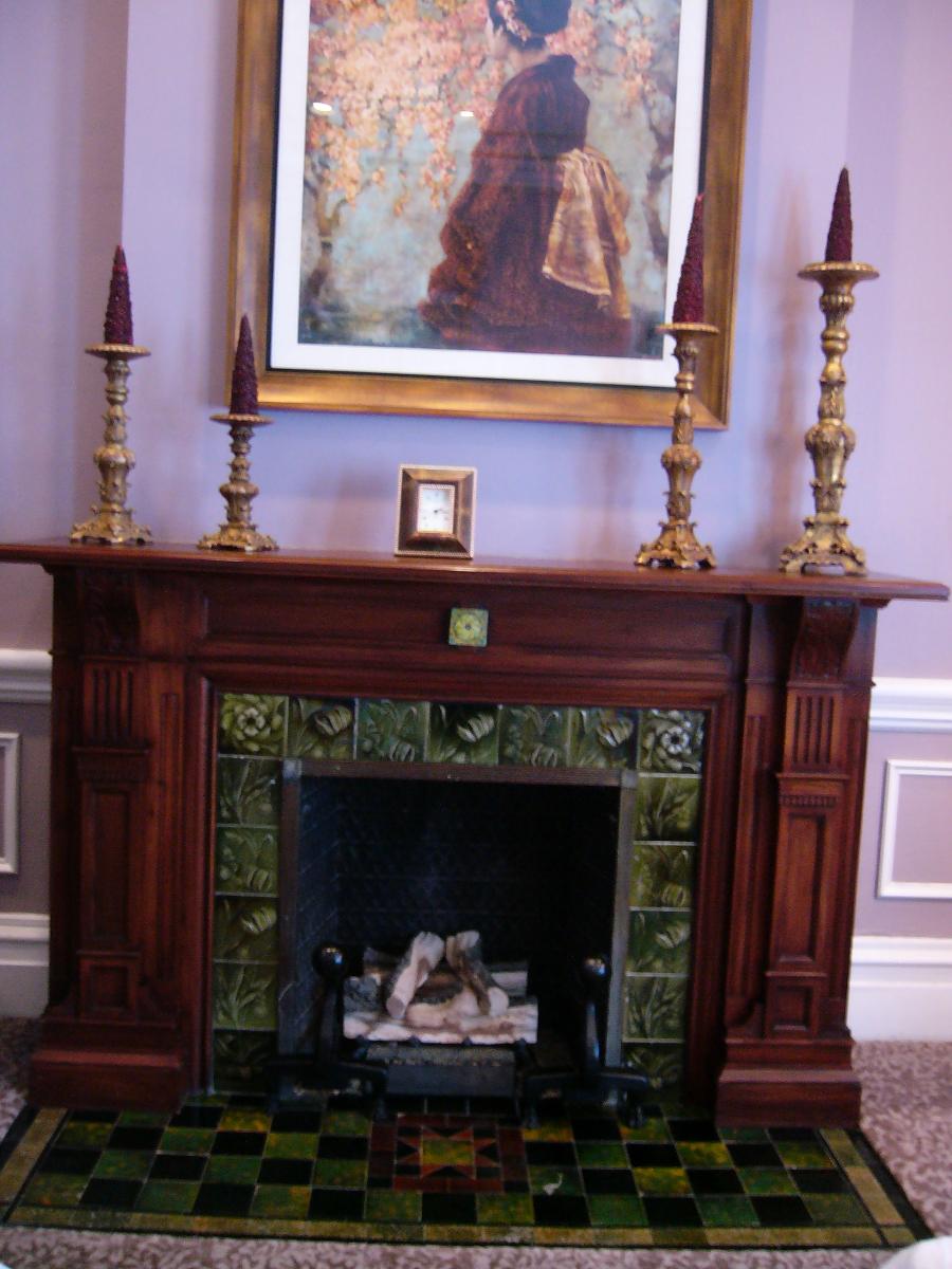 Delaware building wooden fireplace
