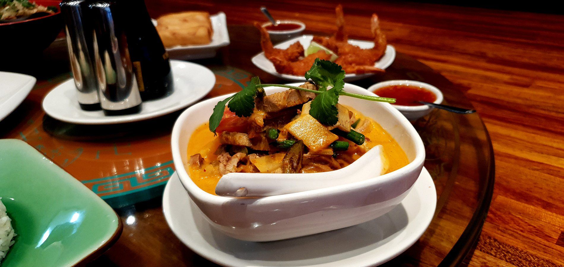 Selection of Asian dishes