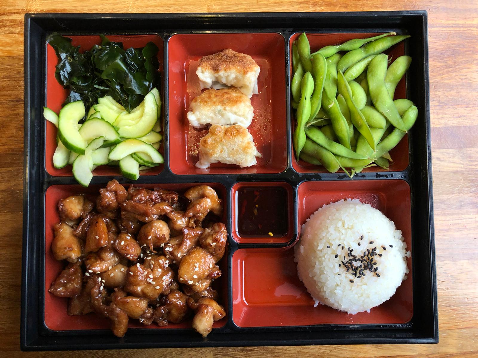 Selection of asian dishes