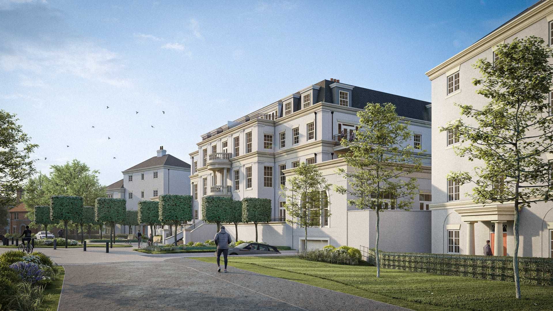 CGI of the Wilton Park later living scheme near Beaconsfield