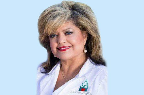 Elderly Caregiver — Holding Hands in Palm Desert, CA