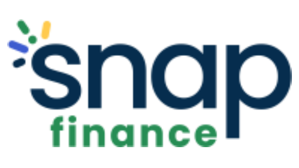 Snap Finance logo: Dark blue text 