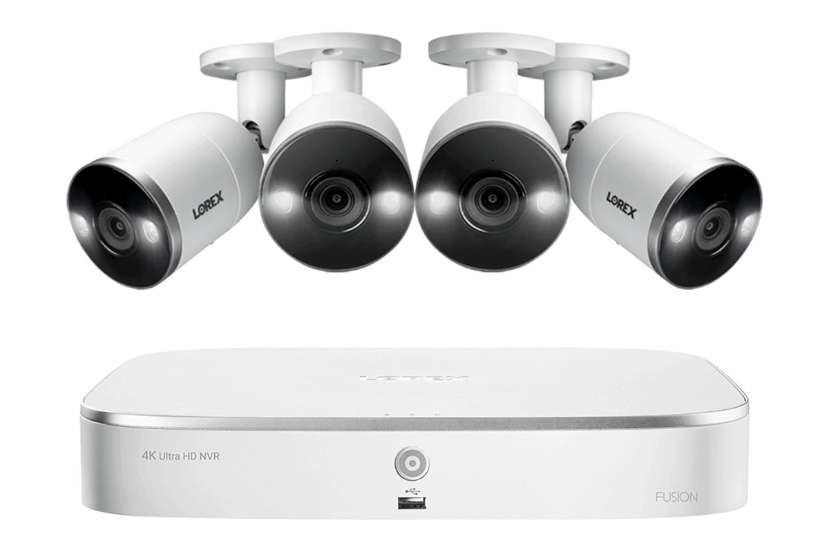 4 Security cameras system