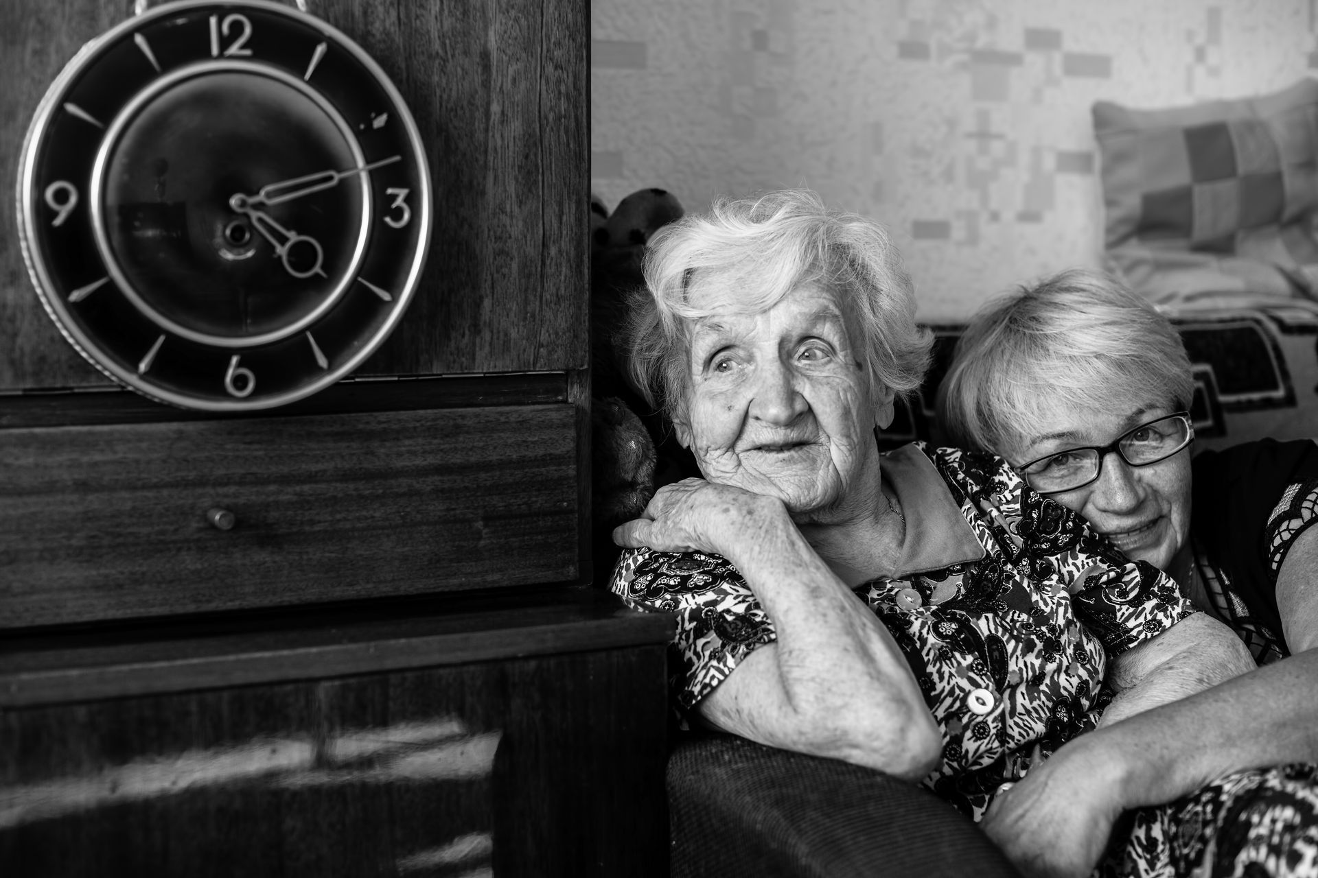 elderly woman and daughter in my day films legacy film interview still
