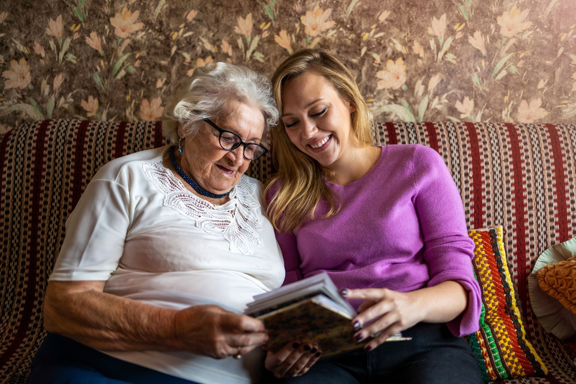 elderly woman and daughter in my day films legacy film interview still