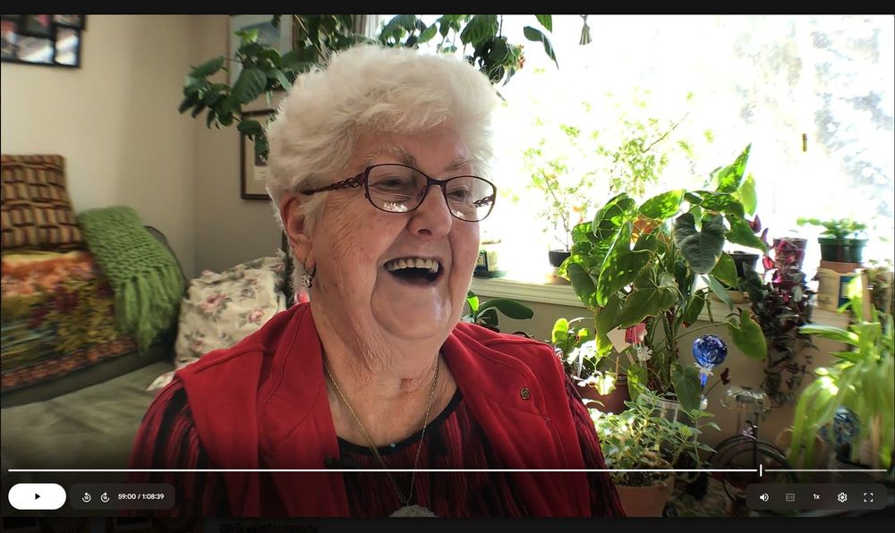 In My Day Legacy Films screenshot of interview film playback