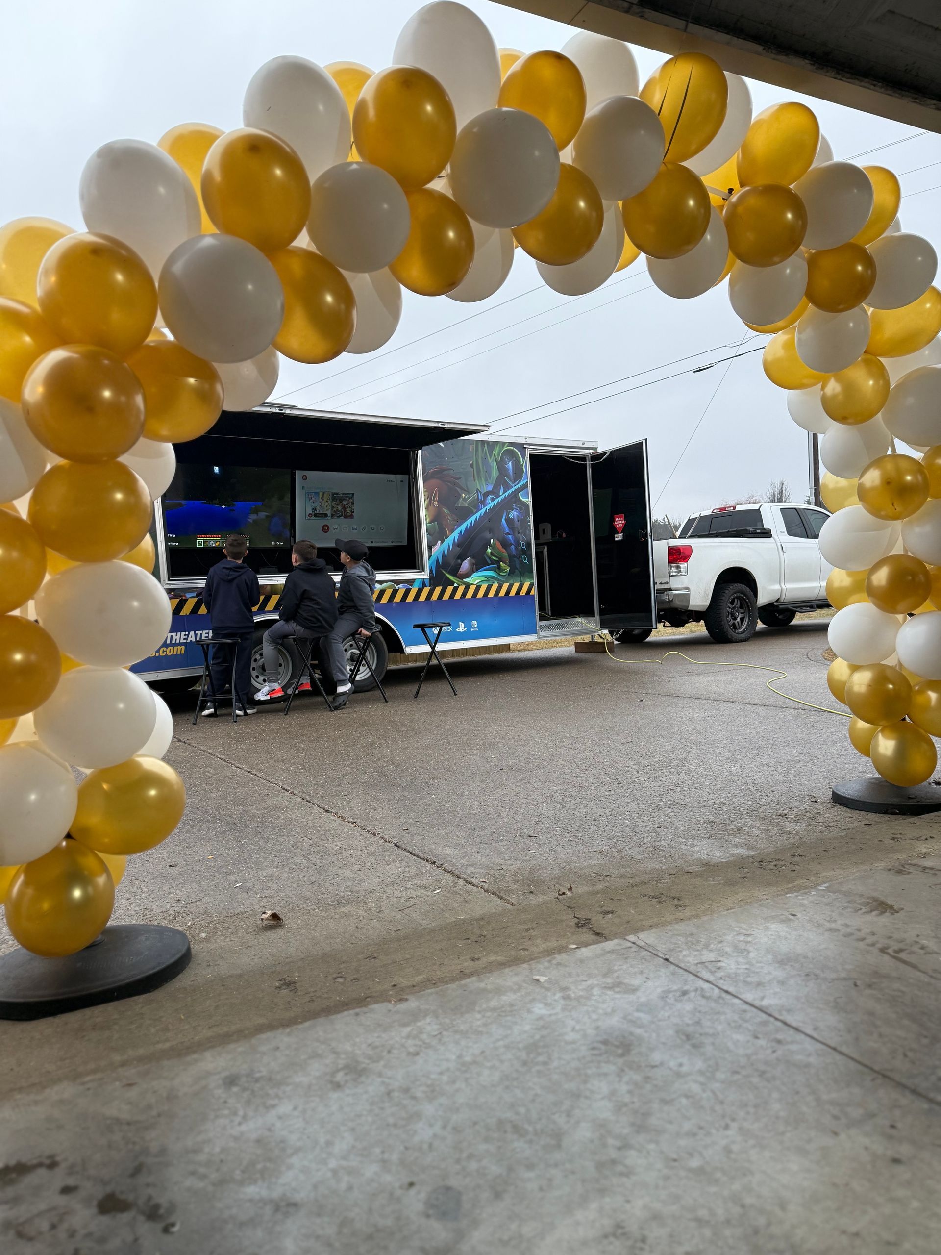 outdoors video game trailer party