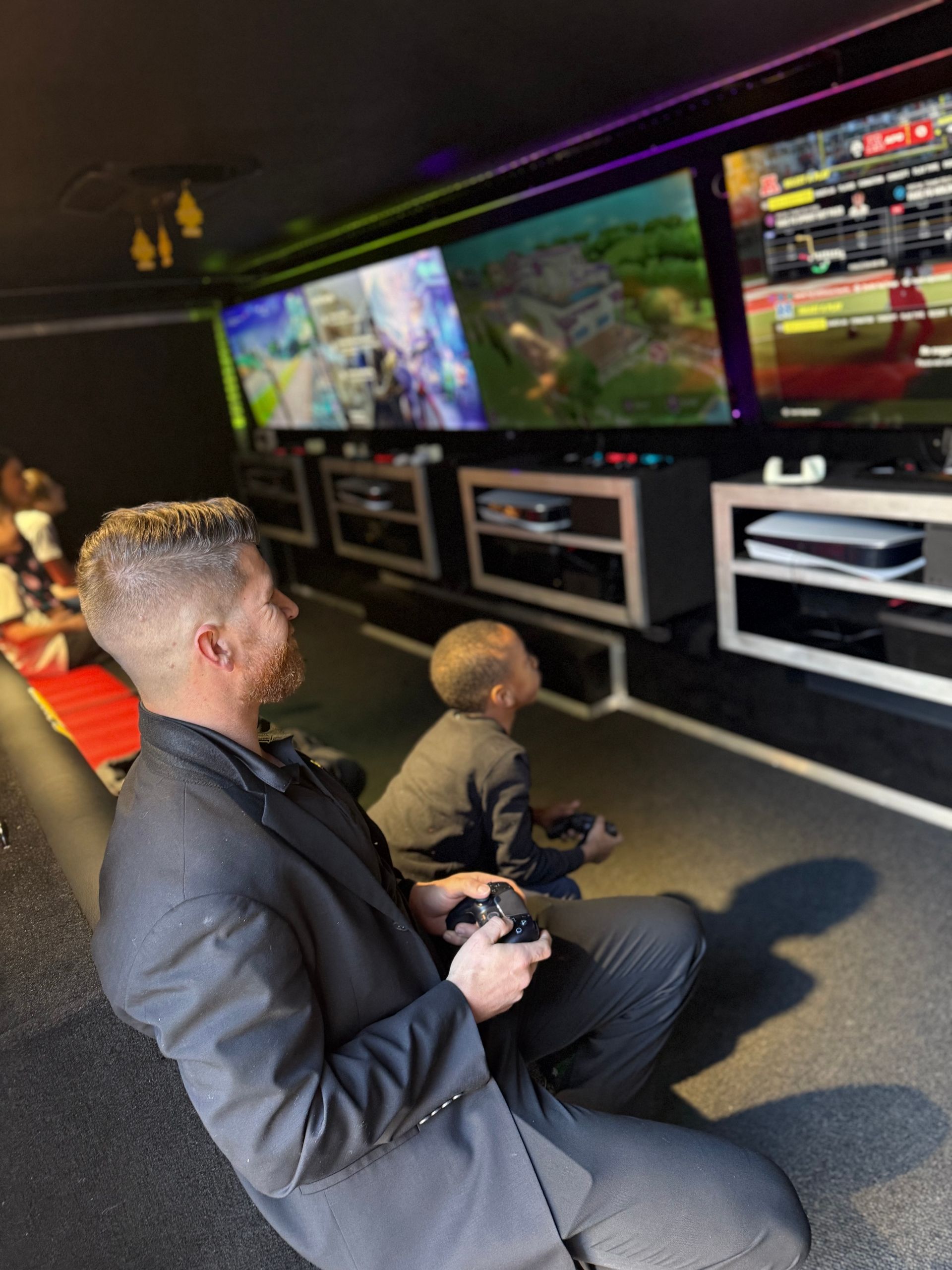 inside video game trailer