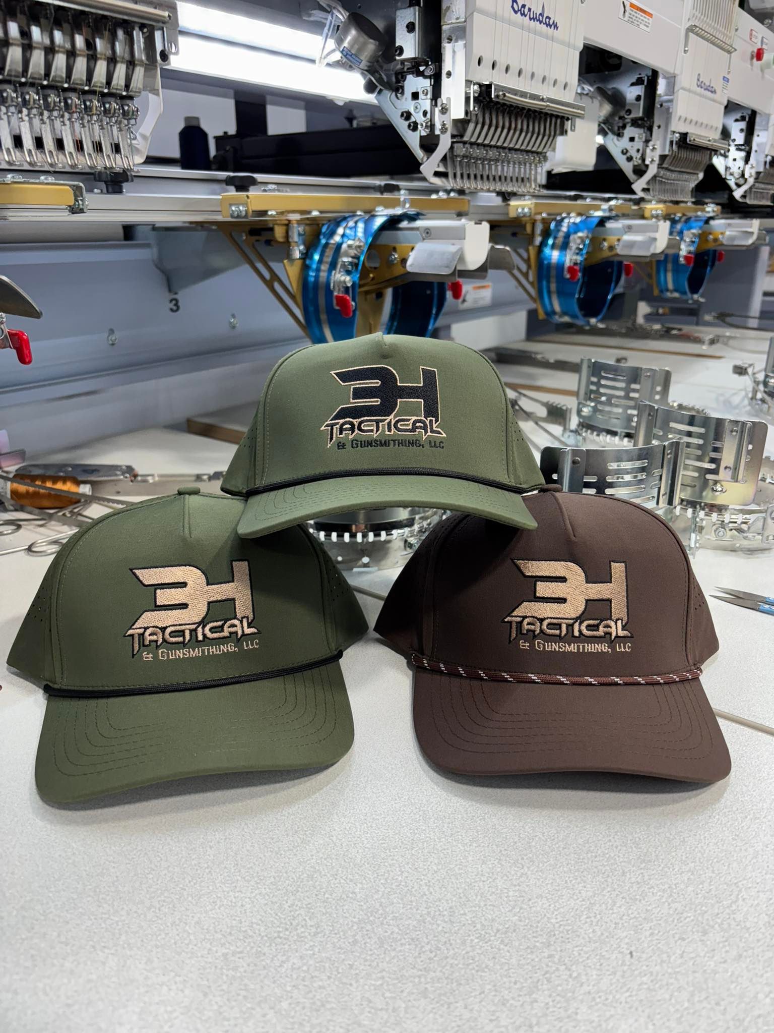 3H Tactical Hat Barudan Embroidery Hat Big Pine Customs Inc 