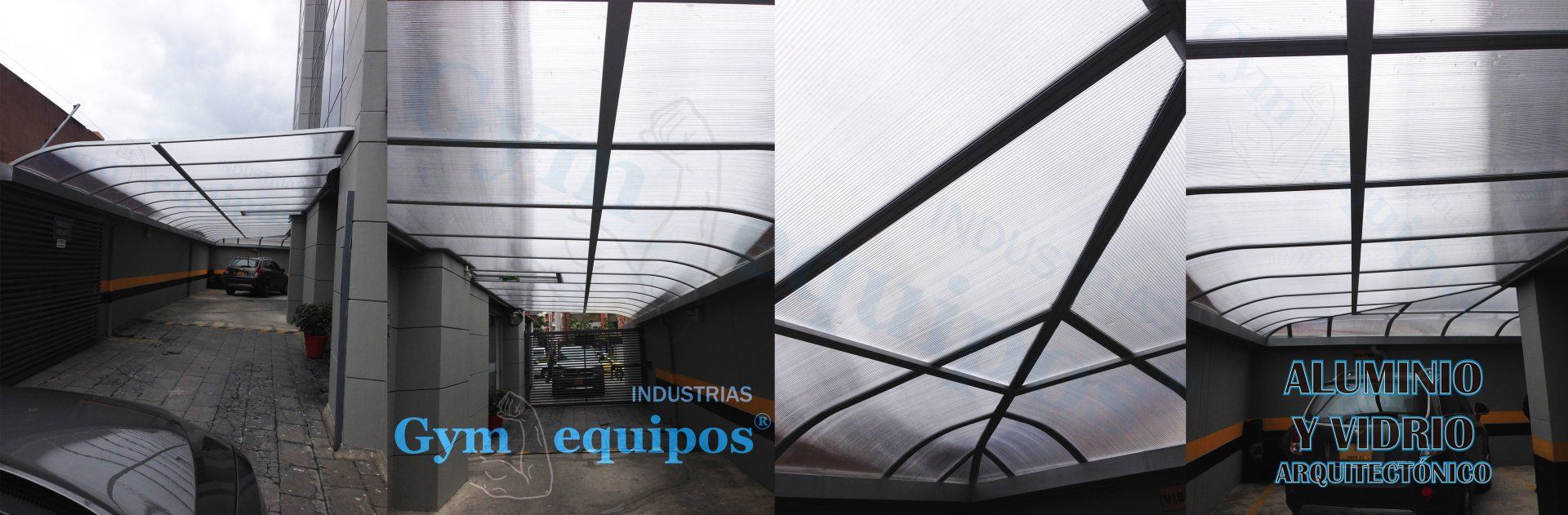 marquesina policarbonato industrias gym