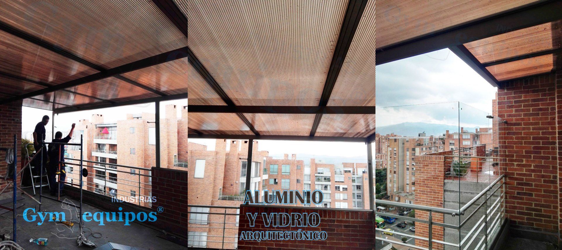 techo aluminio balcon bogota