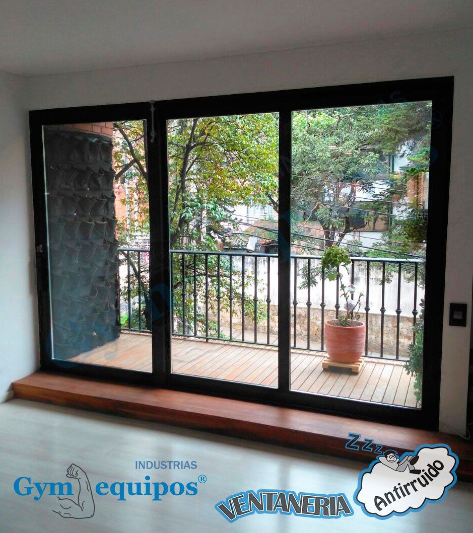 puerta ventana corredera termo acustica