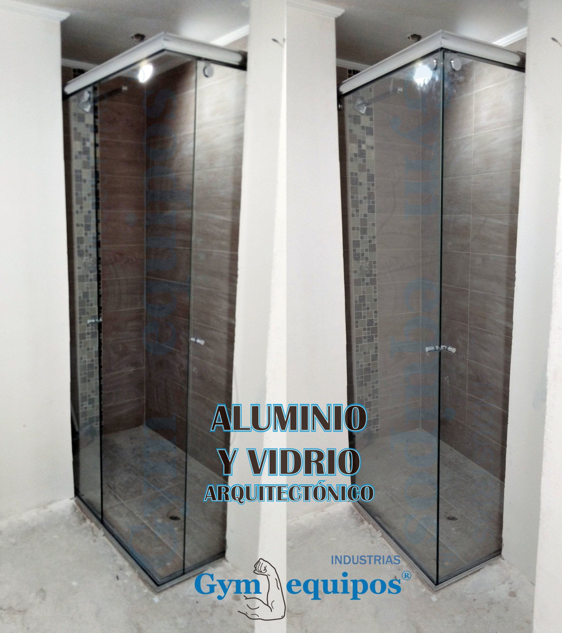 division de baño en vidrio