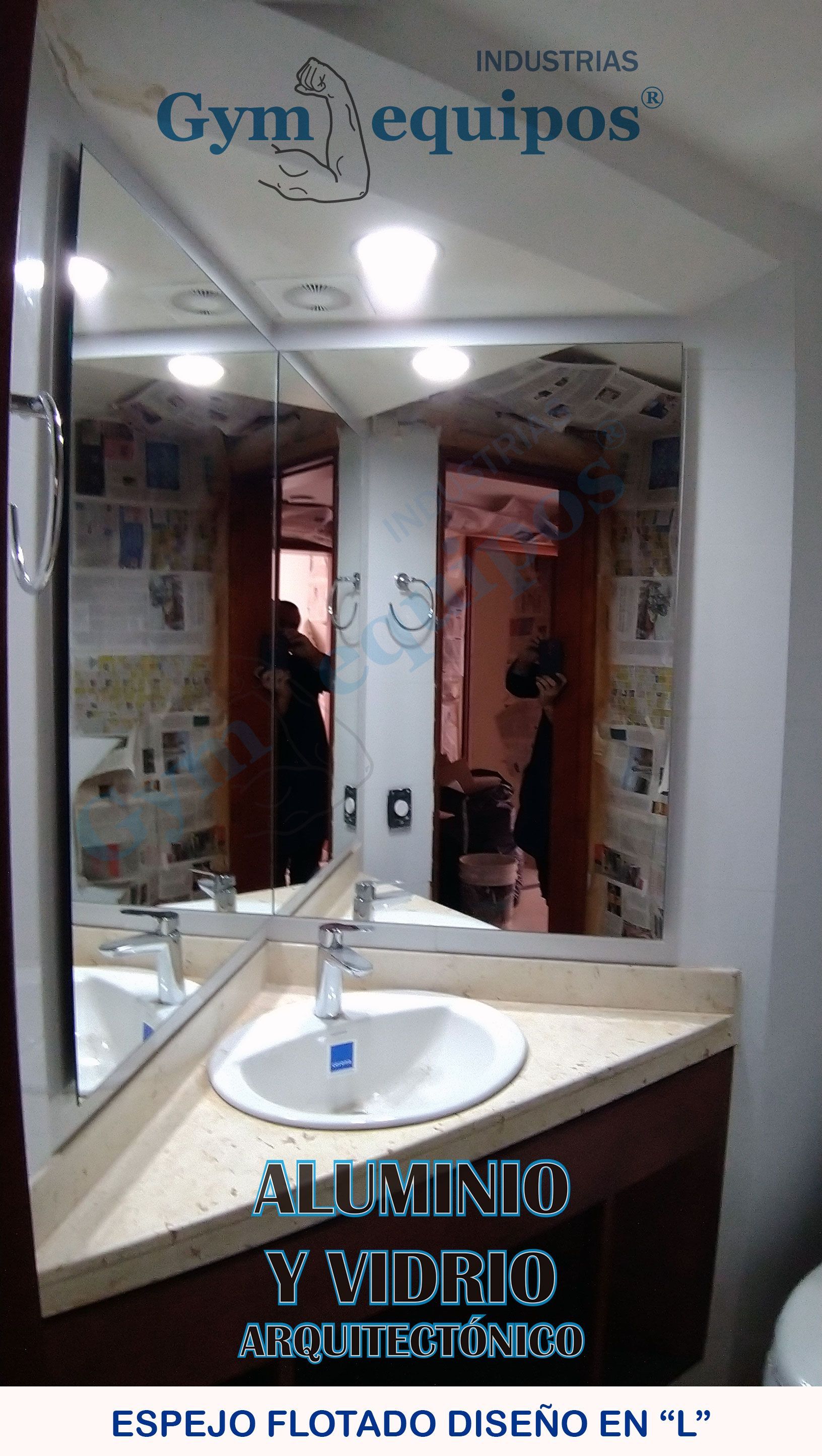 division corredera para baño en vidrio